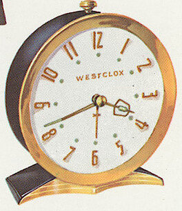 Westclox Shelby Style 2 Black Luminous. Westclox 1960 Keywound and Electric Clocks Catalog -> 2