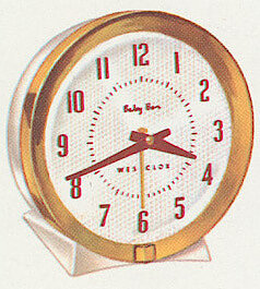 Westclox Baby Ben Style 7 White Plain. Westclox 1960 Keywound and Electric Clocks Catalog -> 2