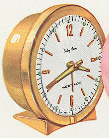 Westclox Baby Ben Deluxe Style 7 Solid Brass Luminous. Westclox 1960 Keywound and Electric Clocks Catalog -> 2