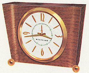 Westclox Legend Mahogany. Westclox 1960 Keywound and Electric Clocks Catalog -> 3