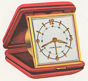 Westclox Travette Tan 1959. Westclox 1960 Keywound and Electric Clocks Catalog -> 4