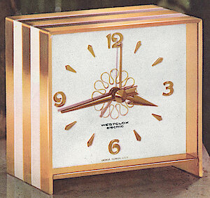 Westclox Oracle Rectangular. Westclox 1960 Keywound and Electric Clocks Catalog -> 6