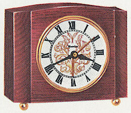 Westclox Sheraton Dark Mahogany Luminous. Westclox 1960 Keywound and Electric Clocks Catalog -> 6