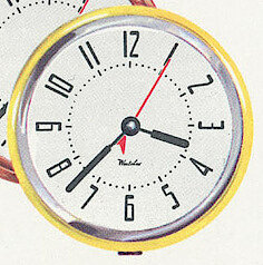 Westclox Spice White. Westclox 1960 Keywound and Electric Clocks Catalog -> 7