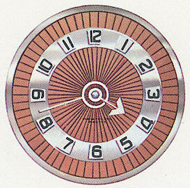 Westclox Tambourine Nutmeg. Westclox 1960 Keywound and Electric Clocks Catalog -> 7