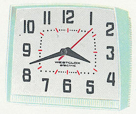 Westclox Walltone Electric Wall White. Westclox 1960 Keywound and Electric Clocks Catalog -> 7