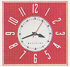 Westclox Wallmate White. Westclox 1960 Keywound and Electric Clocks Catalog -> 7