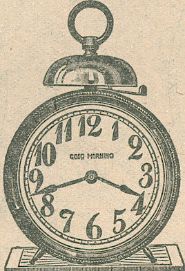Westclox Good Morning Standard Alarm Style. Shapleigh Hardware 1913 Catalog