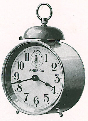 Westclox America Style 1 Nickel. S. H. Clausin & Co. 1917 Catalog -> 298-3-Westclox-4