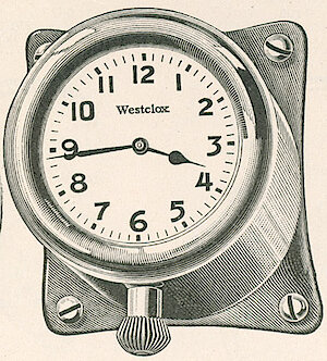 Westclox Auto Clock Plain 1922. G. W. Huntley 1923 Catalog -> 33
