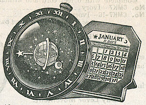 Westclox Table Clock Black. Belknap Hardware 1937 Catalog -> 2126