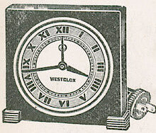 Westclox Country Club Black. Michigan Hardware 1938 -> 668