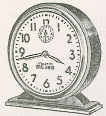 Westclox Big Ben Style 4 Chime Alarm Black Luminous. Michigan Hardware 1938 -> 668