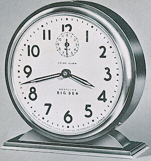 Westclox Big Ben Style 4 Chime Alarm Black Plain. Westclox 1938 Canada Catalog -> 3