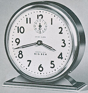 Westclox Big Ben Style 4 Chime Alarm Ivory Luminous. Westclox 1938 Canada Catalog -> 3