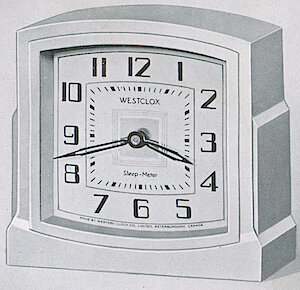 Westclox Canada Sleep Meter Art Deco. Westclox 1938 Canada Catalog -> 8