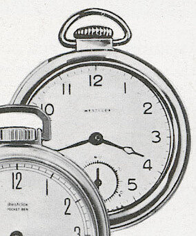 Westclox Scotty Style 2 Pocket Watch. 1953 John Plain Book (Catalog) of Gifts and Homewares. John Plain & Co., Chicago, IL -> 74