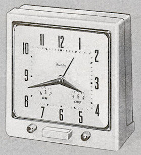 Westclox Switch Clock. 1953 John Plain Book (Catalog) of Gifts and Homewares. John Plain & Co., Chicago, IL -> 75