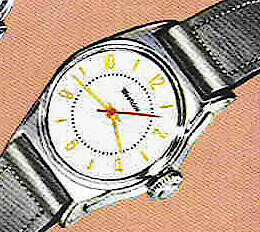 Westclox Rocket Wrist Watch 1954 Plain Dial. Westclox, Canada ca. 1954 Catalog -> 7