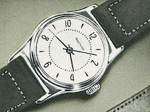 Westclox Rocket Wrist Watch 1954 Plain Dial. New Models and Highlights, 1954 -> Wrist and Pocket Watches