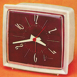 Westclox Sleepmeter Electric Luminous. New Models and Highlights, 1954 -> New Electric Prim, Pittsfield, Sleepmeter