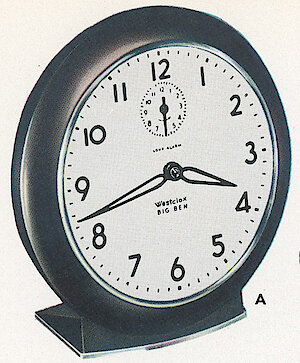 Westclox Big Ben Style 6 Loud Alarm Black Plain. 1955 Westclox Catalog -> 4