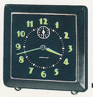 Westclox Spur Style 1 Black Luminous. 1955 Westclox Catalog -> 4