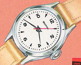 Westclox Wrist Ben Style 4 Luminous. 1955 Westclox Catalog -> 7