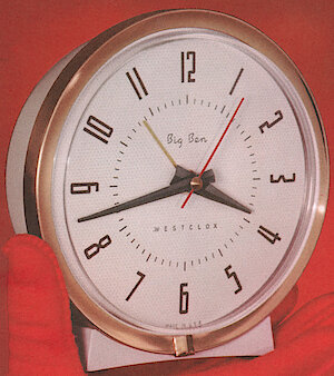 Westclox Big Ben Style 7 White Plain Electric. Westclox 1956 Catalog -> 1