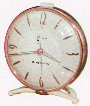 Westclox Clock Of Tomorrow White. Westclox 1956 Catalog -> 2