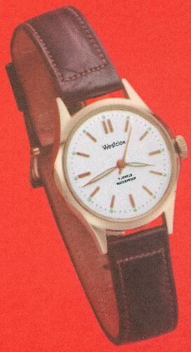 Westclox Sabre 750 Wrist Watch. Westclox 1956 Catalog -> 6