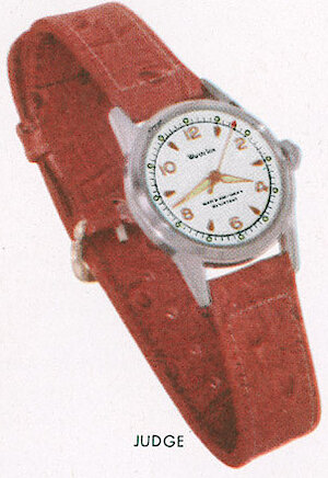 Westclox Judge Wrist Watch 1954. Westclox 1956 Catalog -> 7
