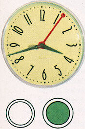 Westclox Prim Electric Wall Clock White. Westclox 1956 Catalog -> 8