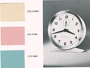 Westclox America Style 6 Pink. Westclox 1957 New Items -> America