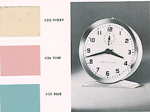 Westclox America Style 6 Blue. Westclox 1957 New Items -> America