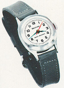 Westclox Scepter Wrist Watch Leather Strap. Westclox Full Line Gift Catalog, 1957 -> 6