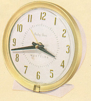 Westclox Baby Ben Style 7 White Plain. 1958 Westclox Catalog; Westclox; La Salle; Illinois; Division of General Time Corporation -> 2