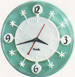 Westclox Snowflake Mint Green. 1958 Westclox Catalog; Westclox; La Salle; Illinois; Division of General Time Corporation -> 5