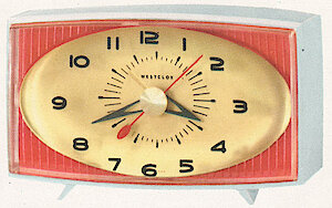 Westclox Ellsworth Gray Red. 1958 Westclox Catalog; Westclox; La Salle; Illinois; Division of General Time Corporation -> 7