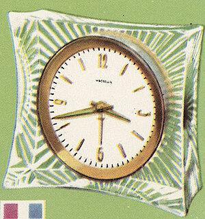 Westclox Cascade Clear. Westclox 1959 - 1960 Keywound and Electric Clocks Catalog -> 2