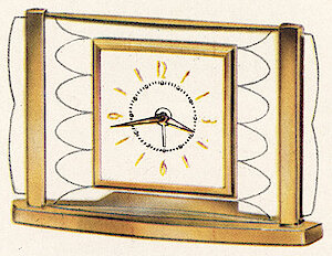 Westclox Leland Style 2. Westclox 1959 - 1960 Keywound and Electric Clocks Catalog -> 3
