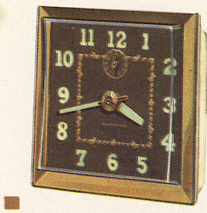 Westclox Spur Style 2 Gold Bronze Luminous. Westclox 1959 - 1960 Keywound and Electric Clocks Catalog -> 4