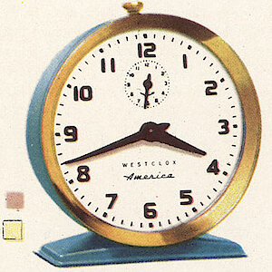 Westclox America Style 6 Ivory. Westclox 1959 - 1960 Keywound and Electric Clocks Catalog -> 4