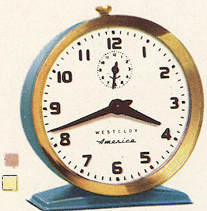 Westclox America Style 6 Pink. Westclox 1959 - 1960 Keywound and Electric Clocks Catalog -> 4