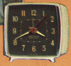 Westclox Colt Electric Sand Beige Luminous. Westclox 1959 - 1960 Keywound and Electric Clocks Catalog -> 5