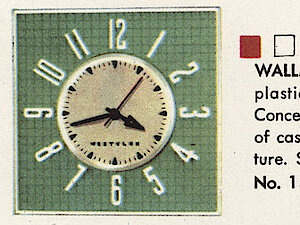 Westclox Wallmate White. Westclox 1959 - 1960 Keywound and Electric Clocks Catalog -> 8