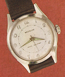 Westclox Wrist Ben Style 5 Leather Strap Luminous Dial. Westclox Watches 1960 -> 4