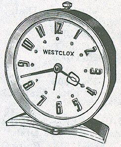 Westclox Shelby Style 2 White Luminous. 1961 Belknap Hardware and Manufacturing Company Catalog -> 2725