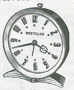 Westclox Shelby Style 2 Black Luminous. 1961 Belknap Hardware and Manufacturing Company Catalog -> 2725