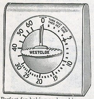 Westclox Lookout Portable Timer White. 1961 Belknap Hardware and Manufacturing Company Catalog -> 2726